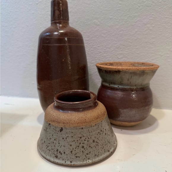 Vintage Pottery Set of 3 - Picture 2 of 10